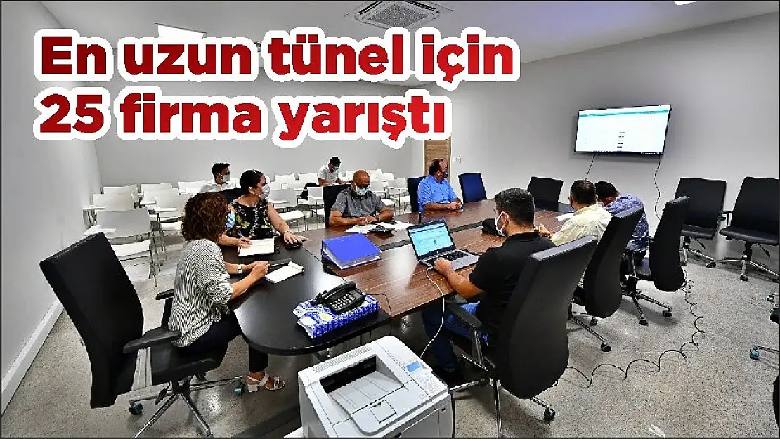 En uzun tünel için 25 firma yarıştı