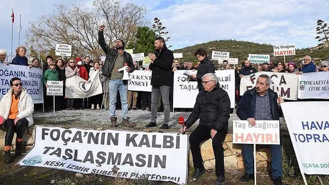 Foça'da taş ocağı iptal!