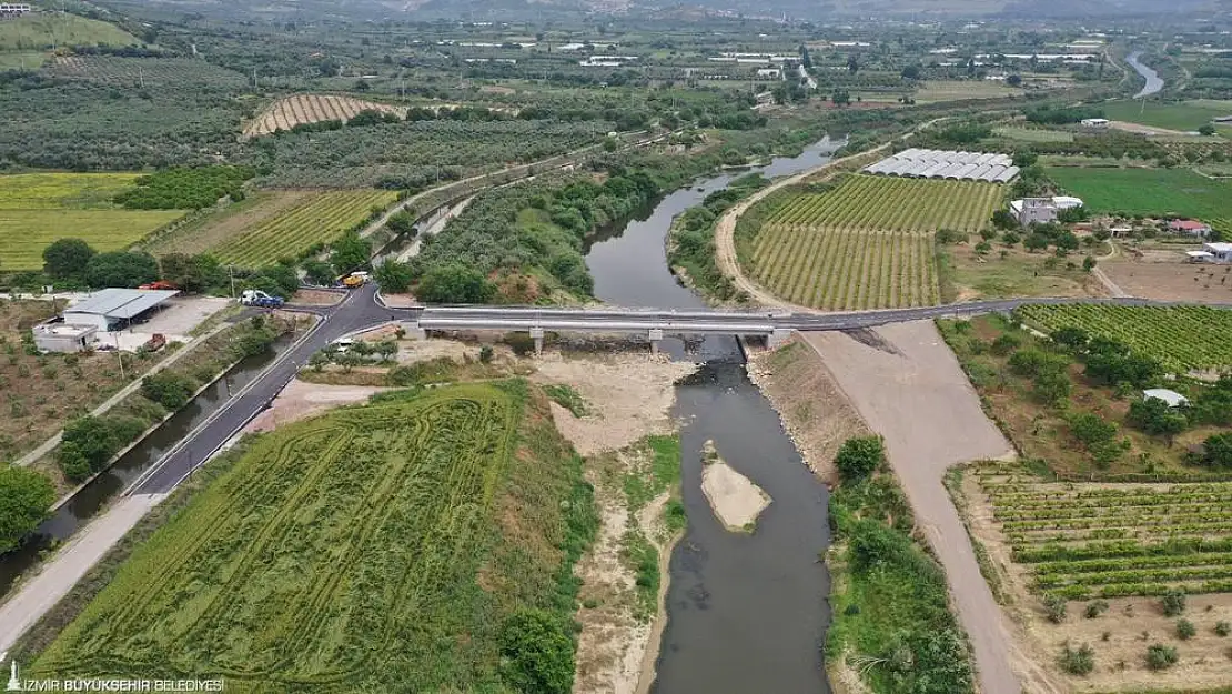 Gediz Nehri birleştirilerek kısa yol açıldı