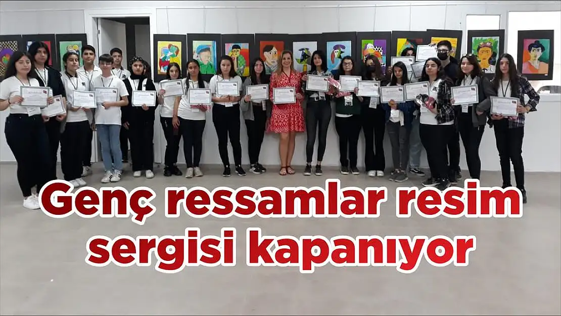 Genç ressamlar resim sergisi kapanıyor