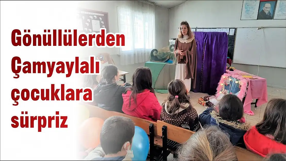 Gönüllülerden Çamyaylalı çocuklara sürpriz