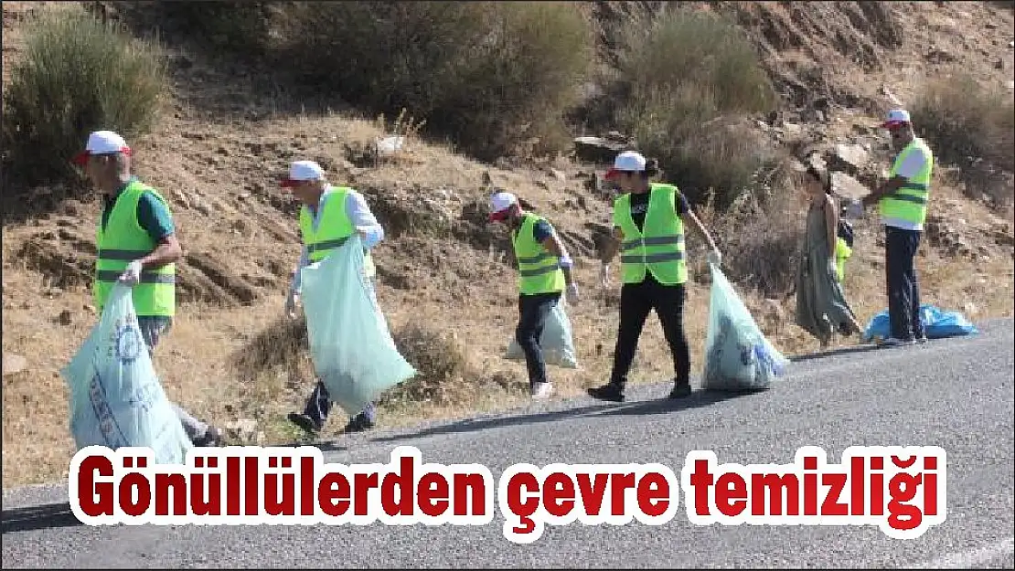 Gönüllülerden çevre temizliği