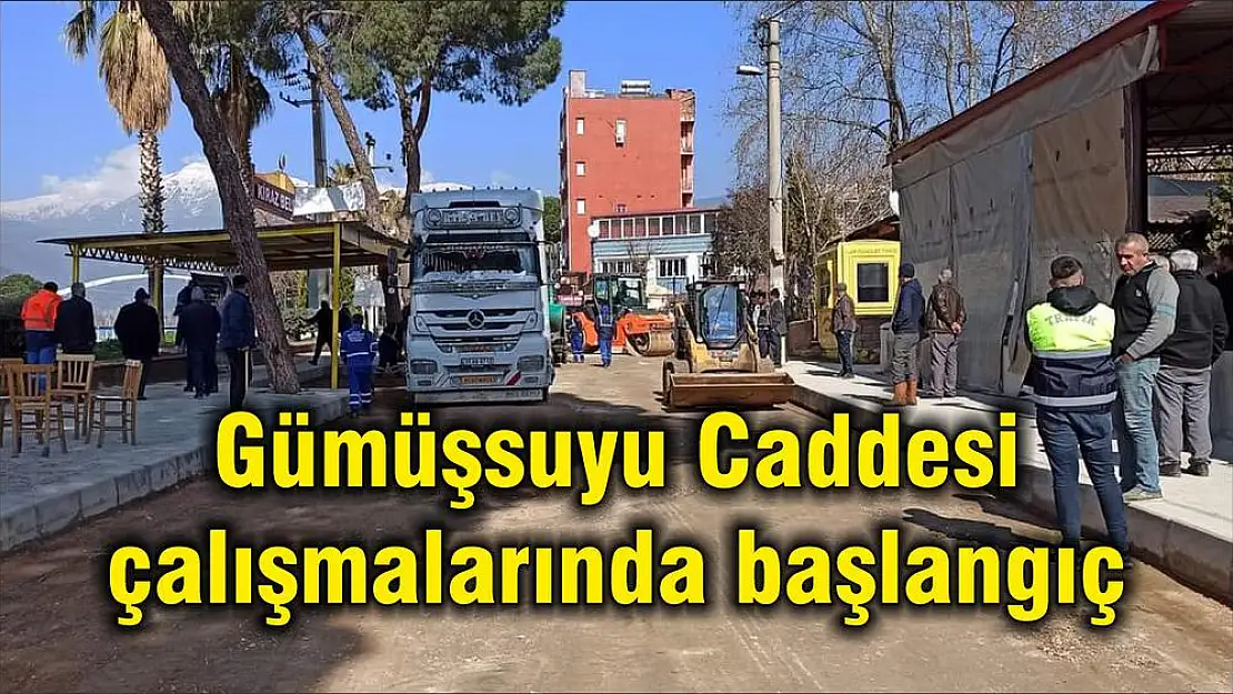 Gümüşsuyu Caddesi çalışmalarında başlangıç