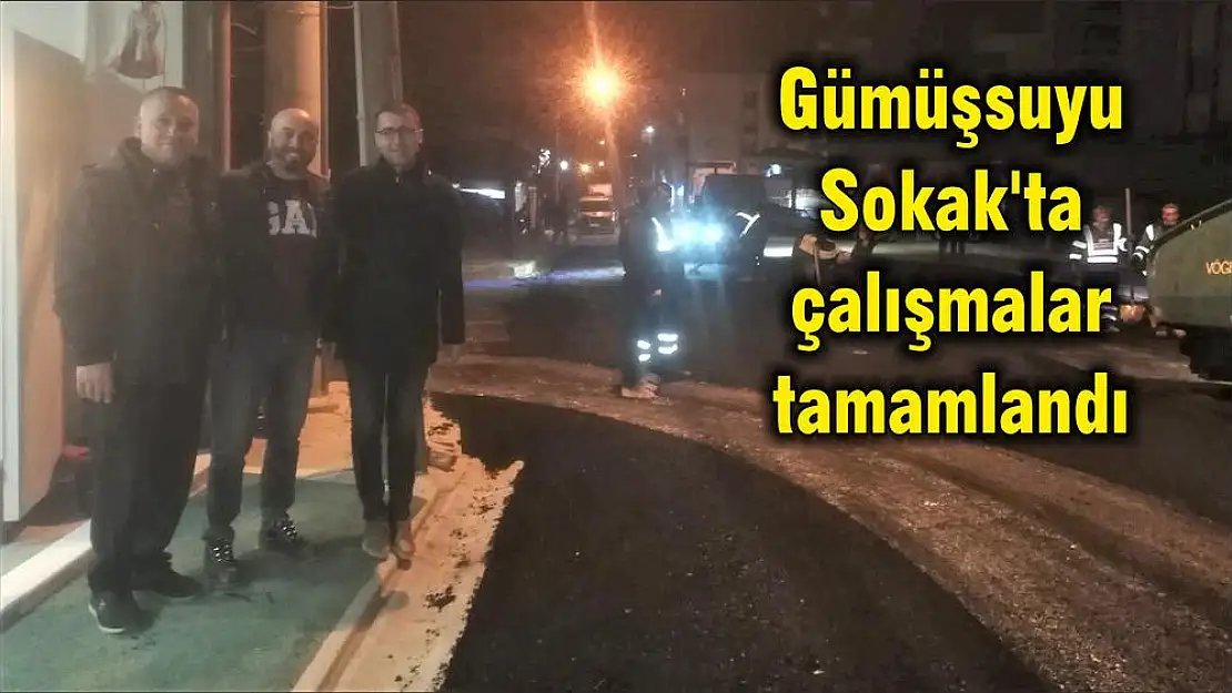 Gümüşsuyu Sokak'ta çalışmalar tamamlandı