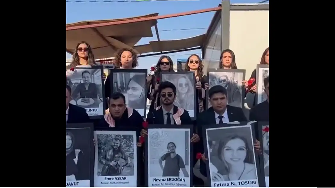 Hatay Mustafa Kemal Üniversitesi Tıp Fakültesi Mezunları, Depremde Hayatını Kaybedenleri Anmak İçin Yürüdü