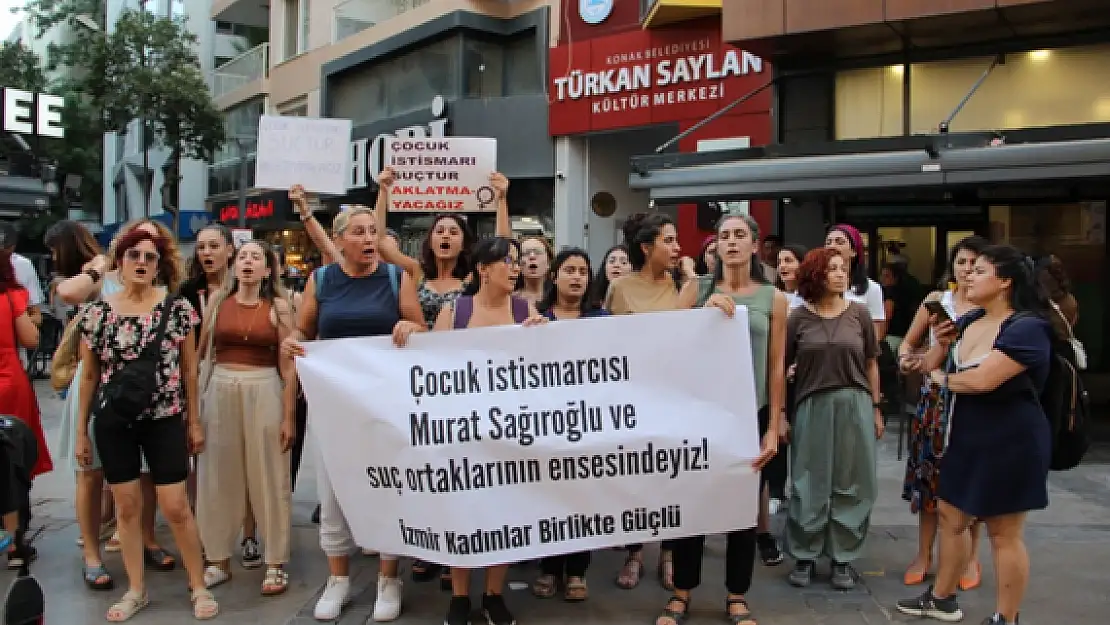 Hatay’da yaşanan istismar olayına İzmir’li kadınlar isyan etti