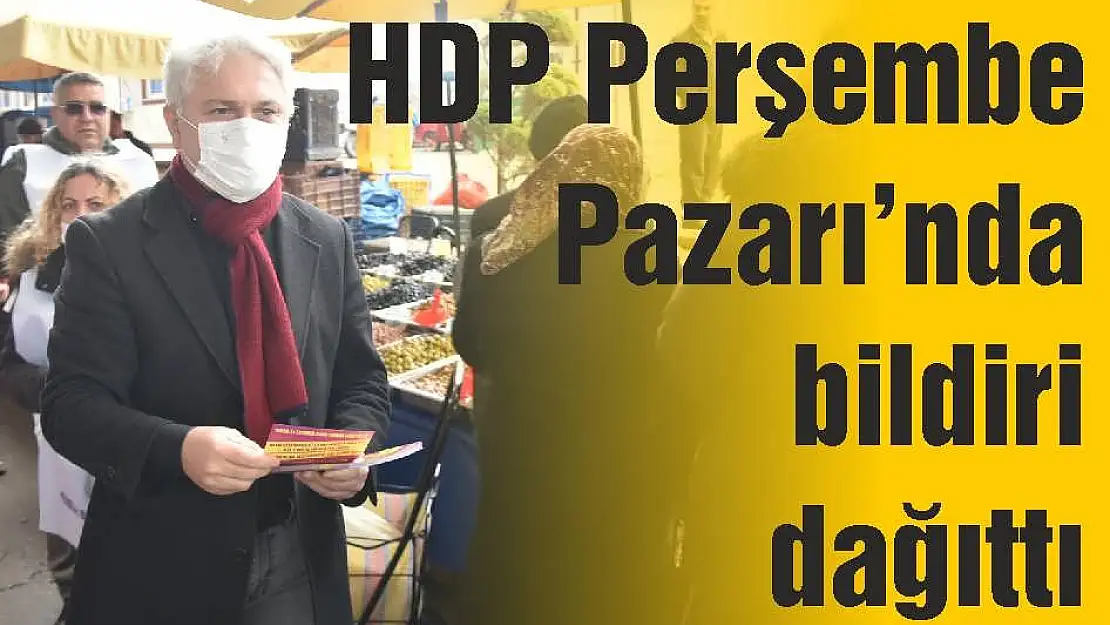 HDP Perşembe Pazarı'nda bildiri dağıttı