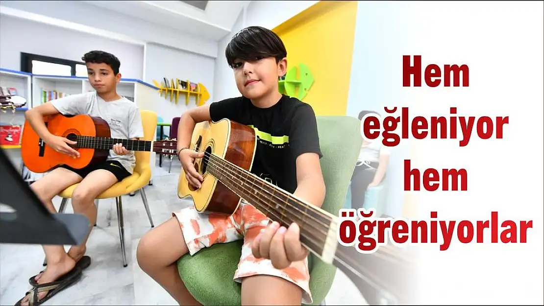 Hem eğleniyor hem öğreniyorlar
