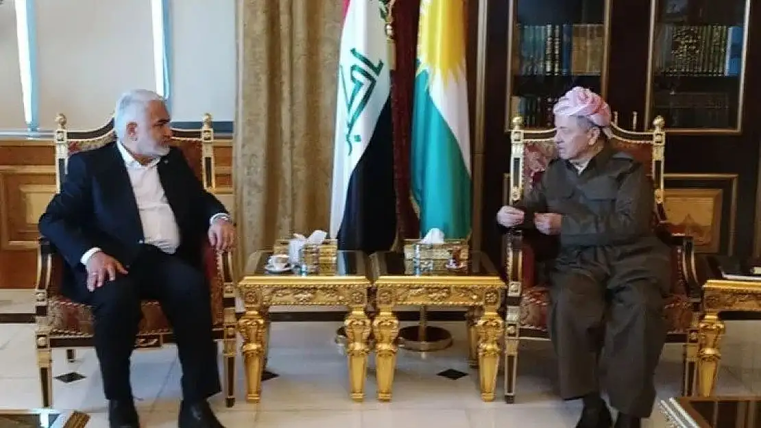 HÜDA PAR Genel Başkanı, Erbil’de Barzani ile görüştü