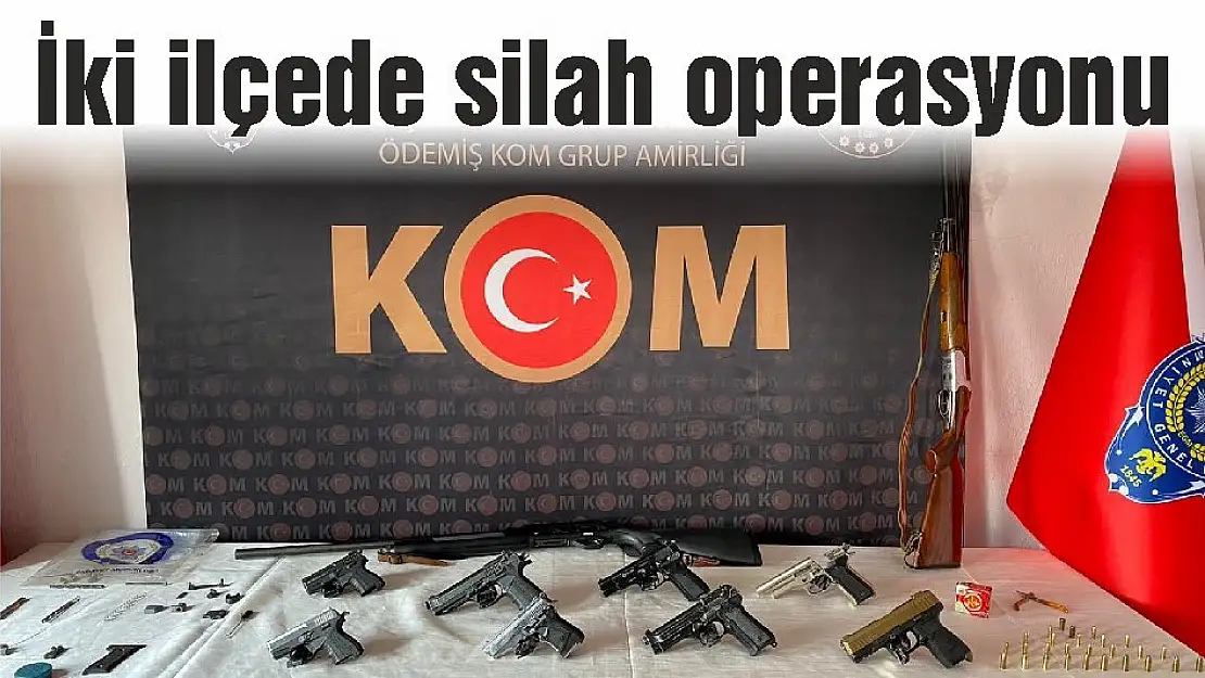 İki ilçede silah operasyonu