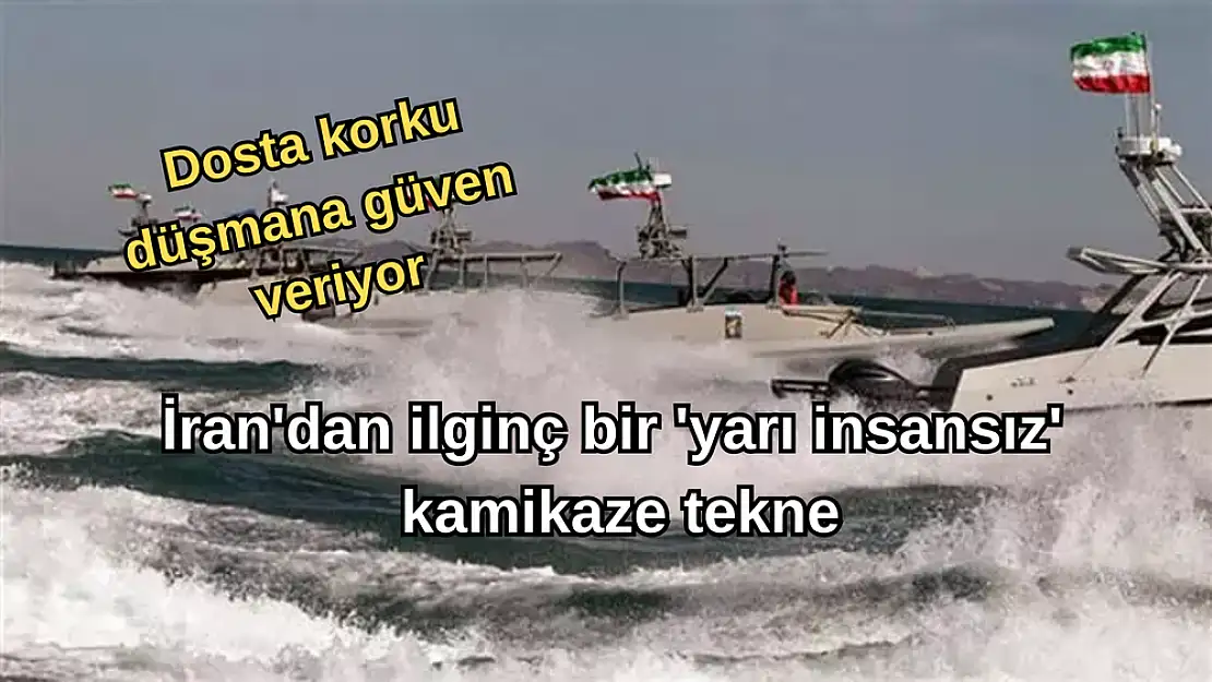 İran’dan ilginç bir ‘yarı insansız’ kamikaze tekne konsepti