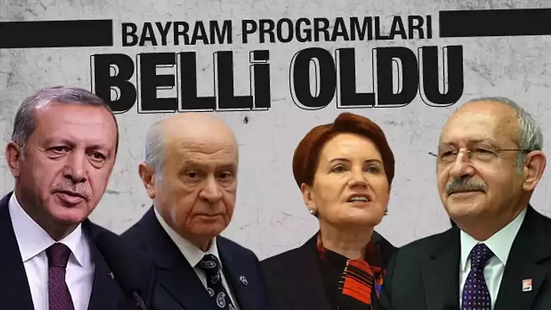 İşte Liderlerin Kurban Bayramı programı