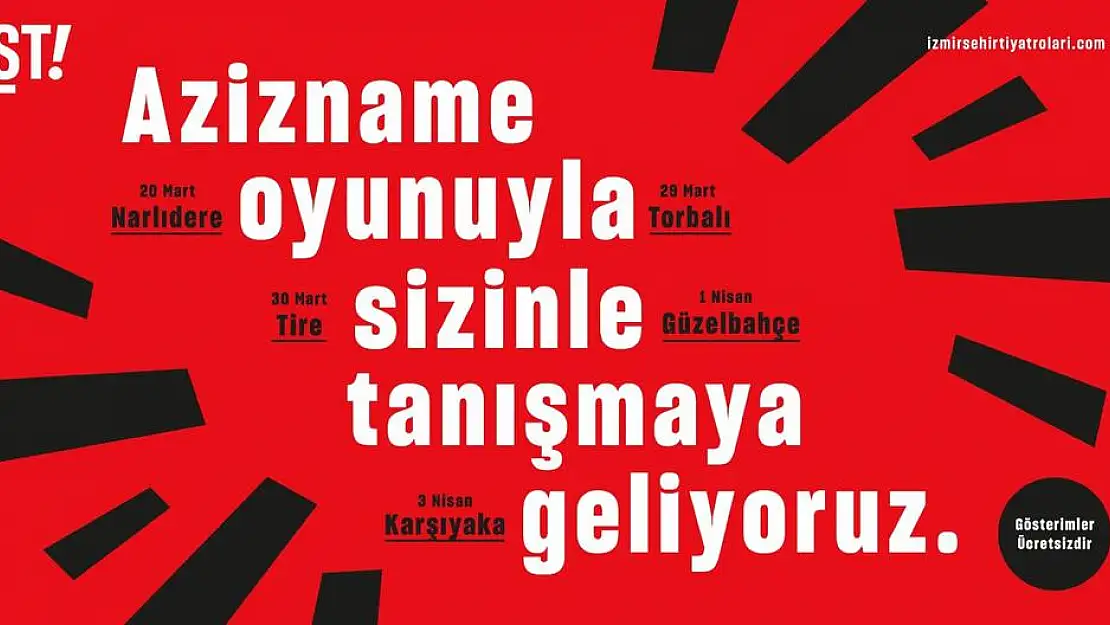 İzBBŞT ilk turnesini 'Azizname' ile yapıyor