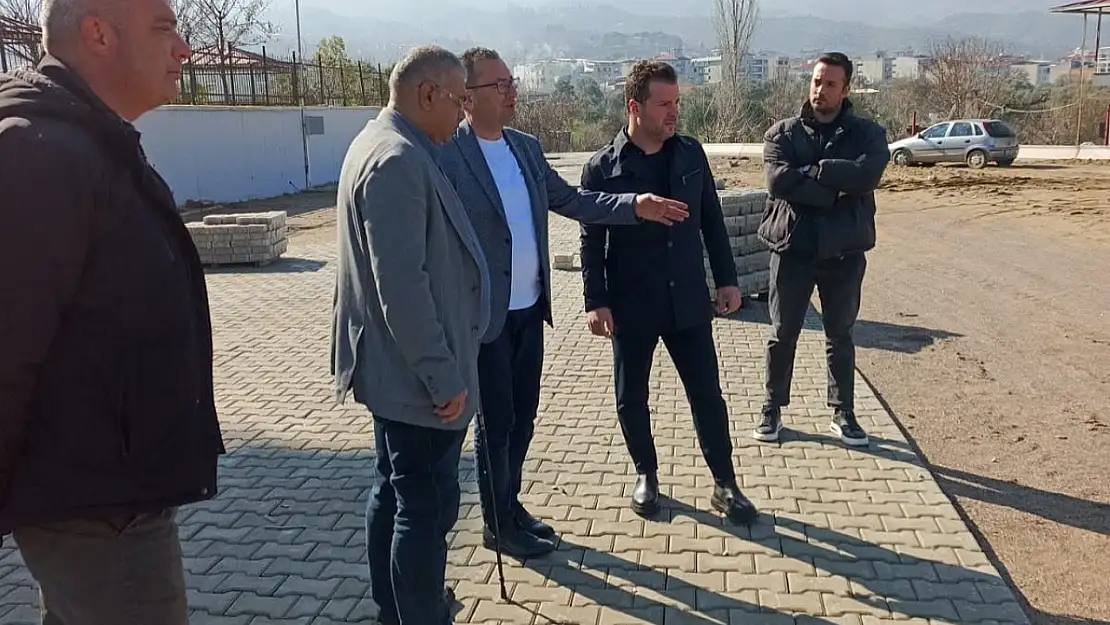 İZBETON Genel Müdürü Beydağ'da: İlçede Yol ve Altyapı Çalışmaları İncelendi