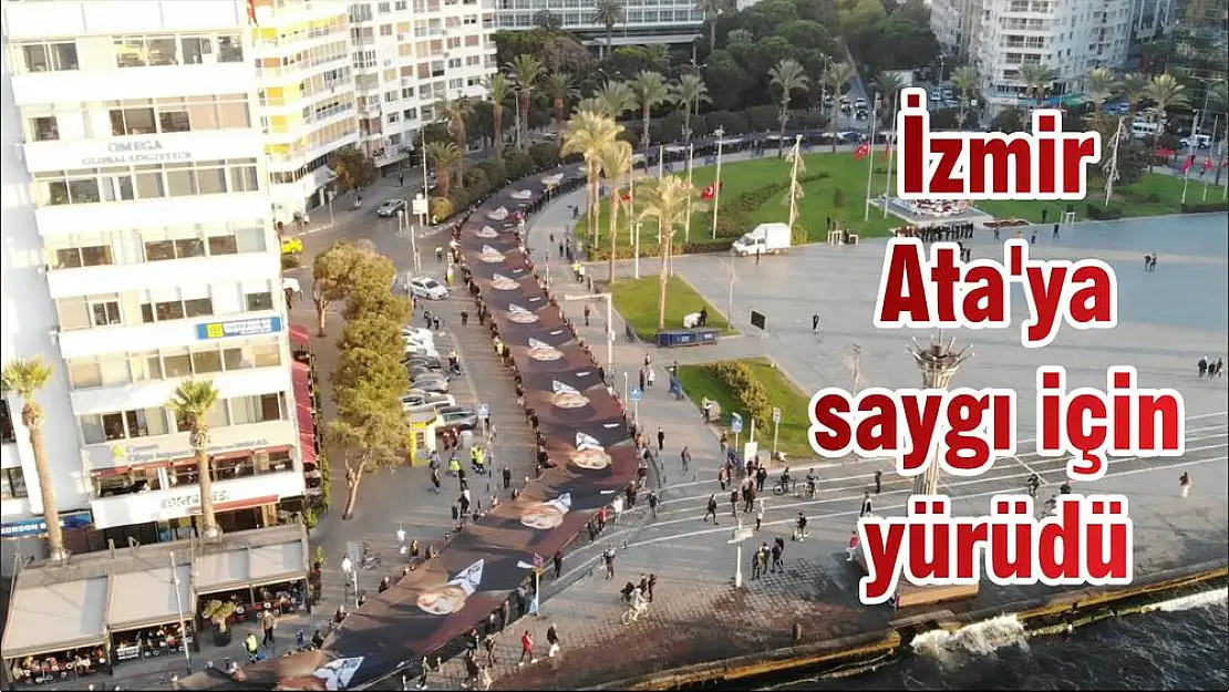 İzmir Ata'ya saygı için yürüdü