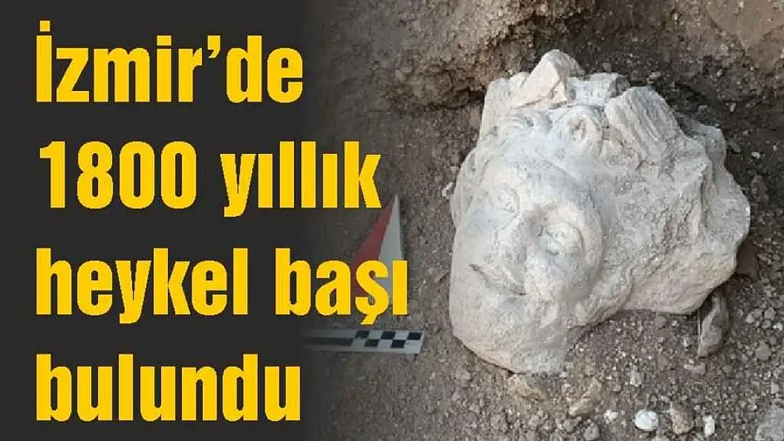 İzmir’de 1800 yıllık heykel başı bulundu