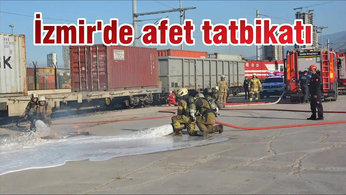 İzmir'de afet tatbikatı