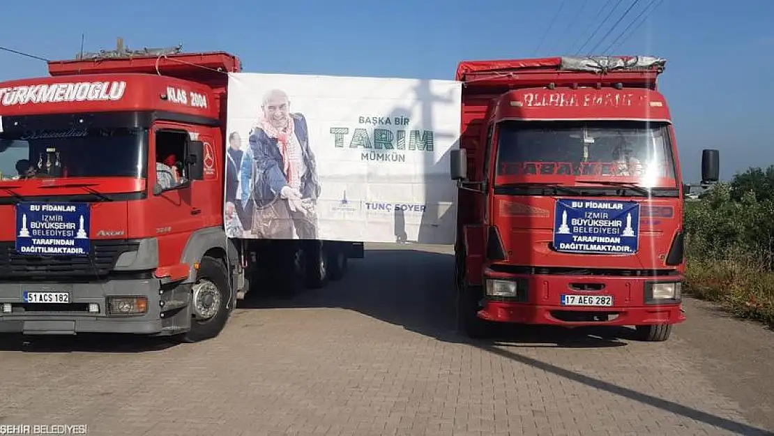 İzmir’den Osmaniye’ye zeytin fidanları gönderildi