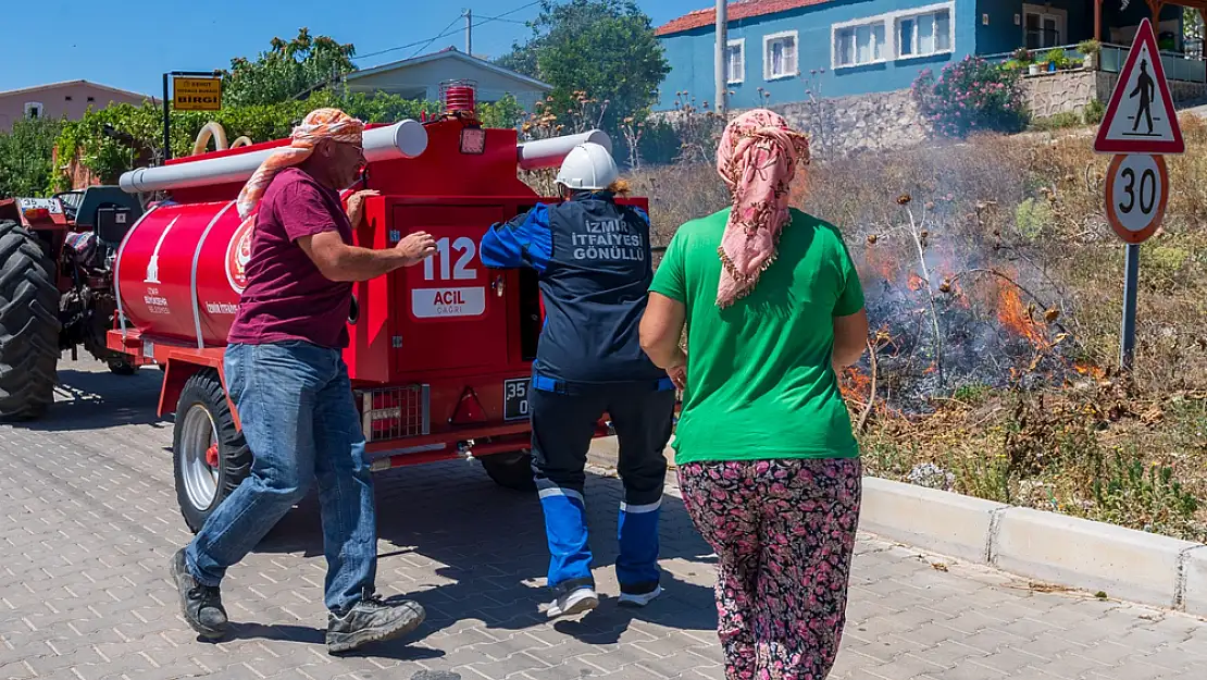 İzmir'in kahraman çifti, yangınlara karşı savaşıyor