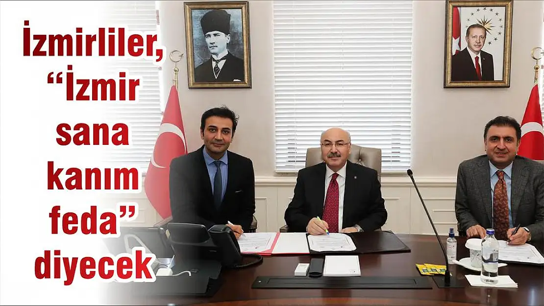İzmirliler, 'İzmir sana  kanım feda' diyecek