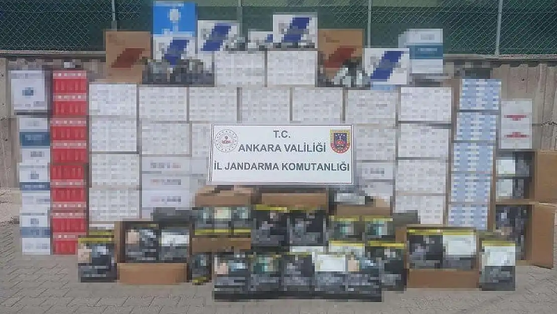 Kaçak sigara operasyonunda 1 milyon 917 bin makaron ve 796 kilo tütün ele geçirildi