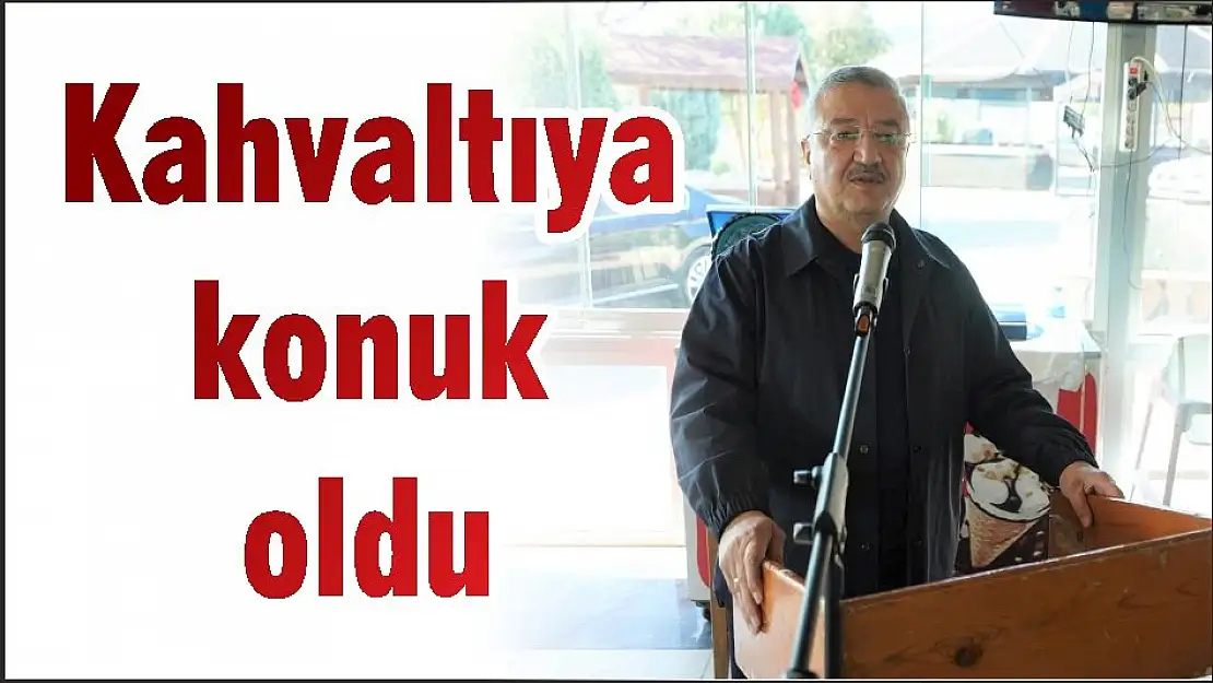 Kahvaltıya konuk oldu