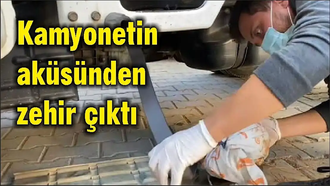 Kamyonetin aküsünden zehir çıktı