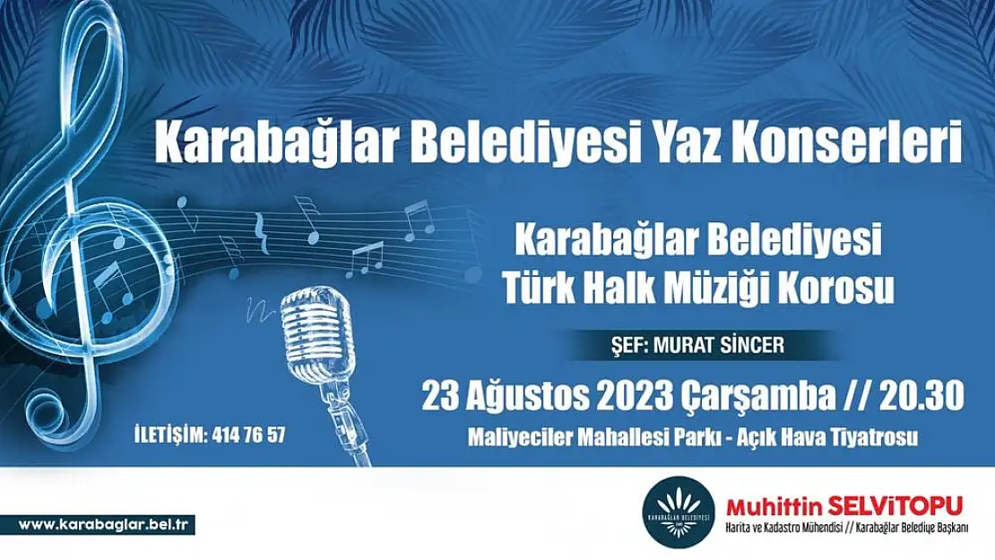 Karabağlar Belediyesi’nden Türk Halk Müziği Konseri