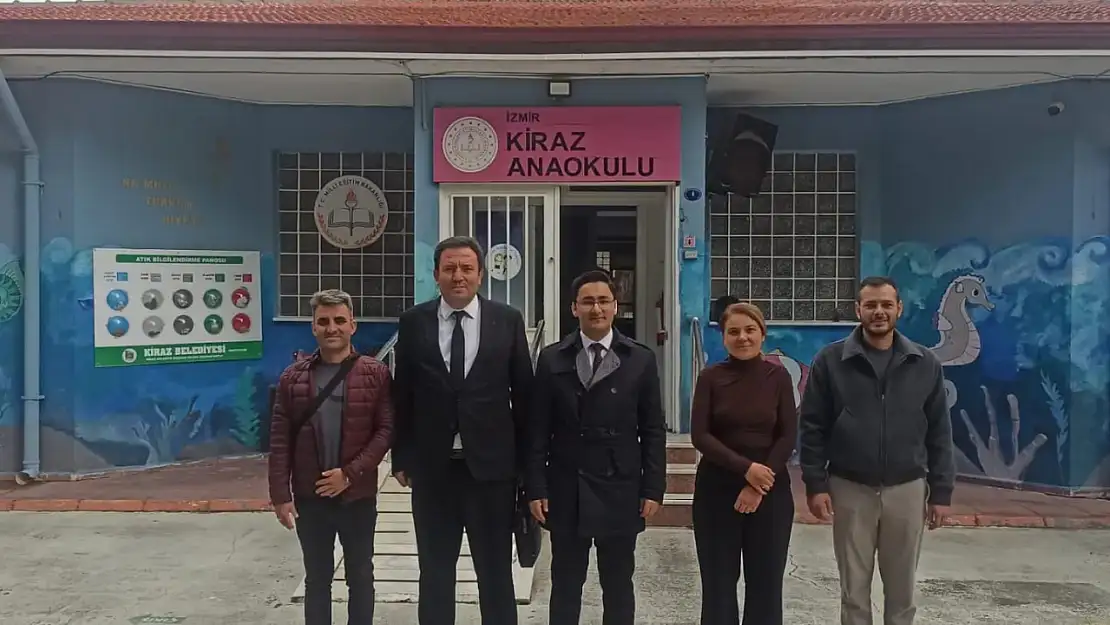 Kaymakam Murat Karahan ve İlçe Milli Eğitim Müdürü Mehmet Ak'tan Kiraz Anaokulu'na Ziyaret