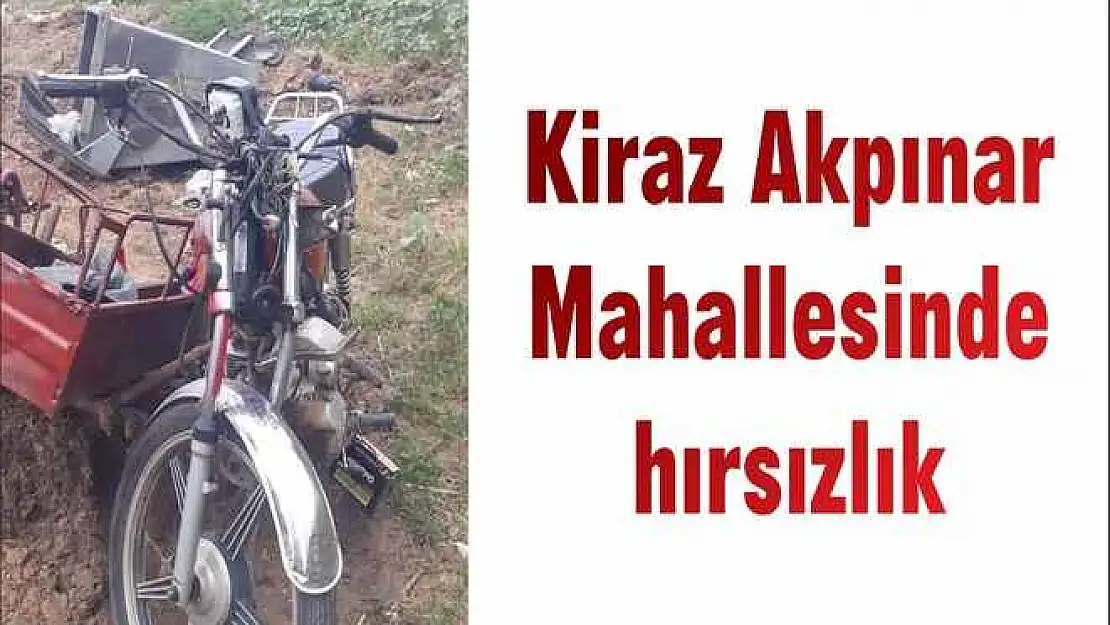 Kiraz Akpınar Mahallesinde hırsızlık
