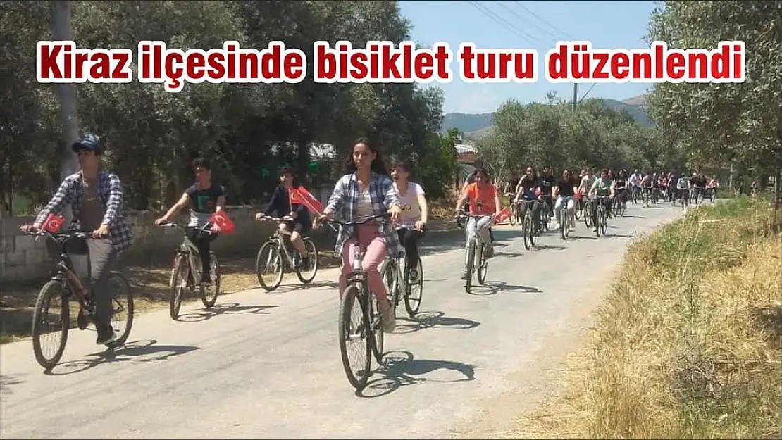 Kiraz ilçesinde bisiklet turu düzenlendi
