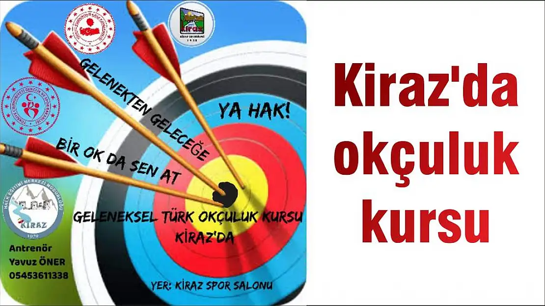 Kiraz'da okçuluk kursu