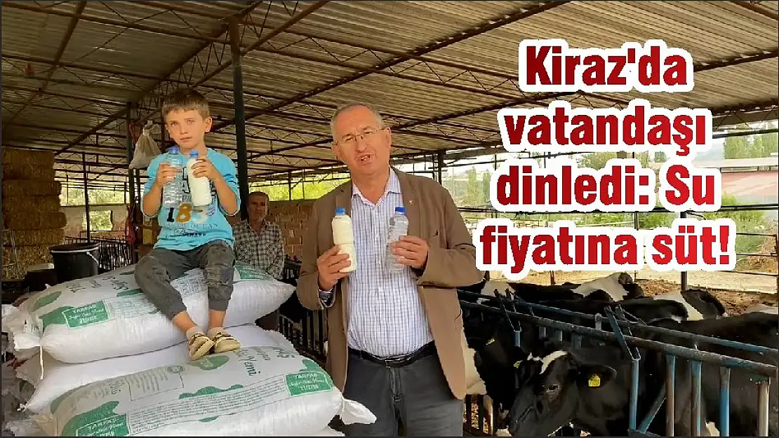 Kiraz’da vatandaşı dinledi: Su fiyatına süt!