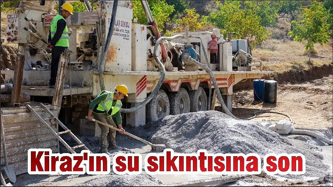 Kiraz'ın su sıkıntısına son