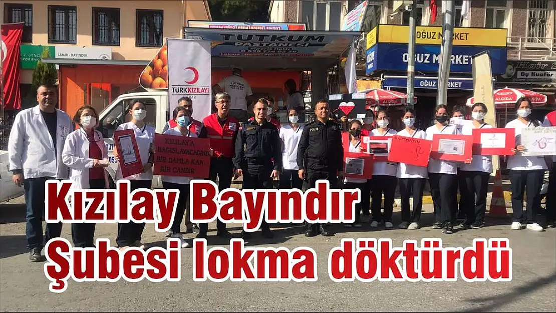 Kızılay Bayındır Şubesi lokma döktürdü