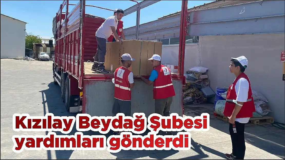 Kızılay Beydağ Şubesi yardımları gönderdi