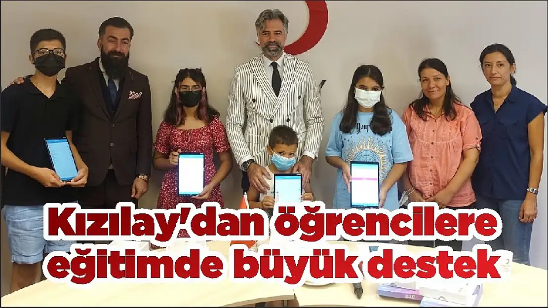 Kızılay'dan öğrencilere eğitimde büyük destek