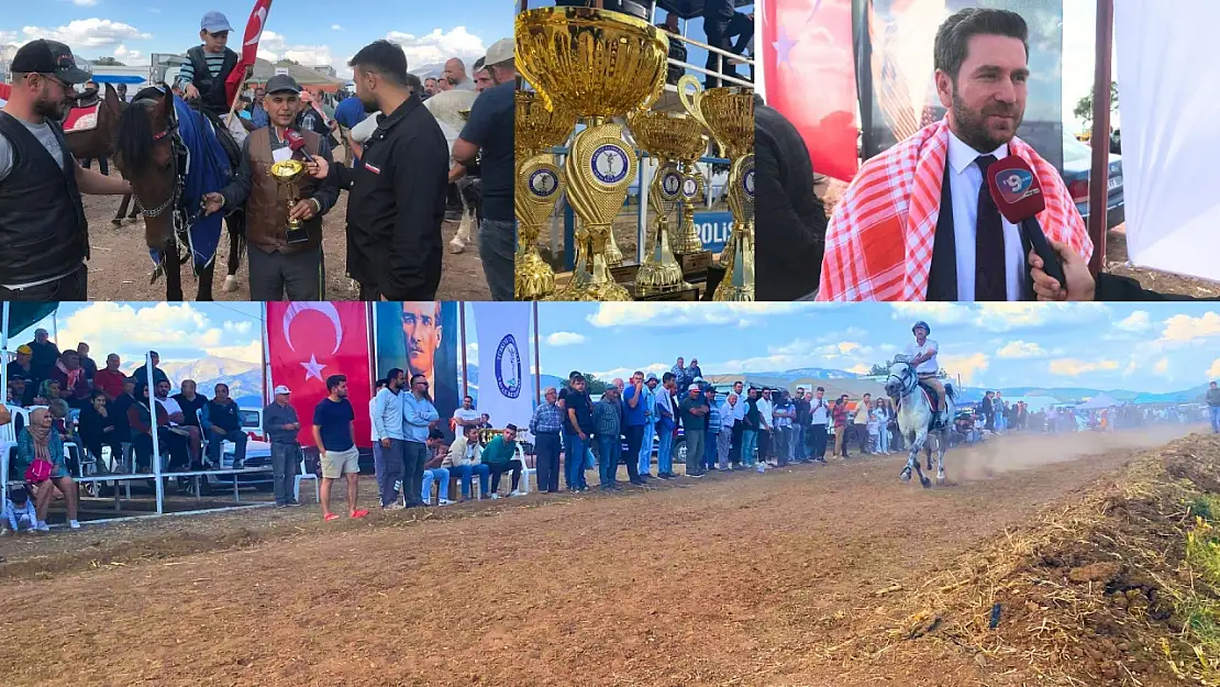 Kızılcabölük'te Geleneksel Rahvan At Yarışları Nefes Kesti