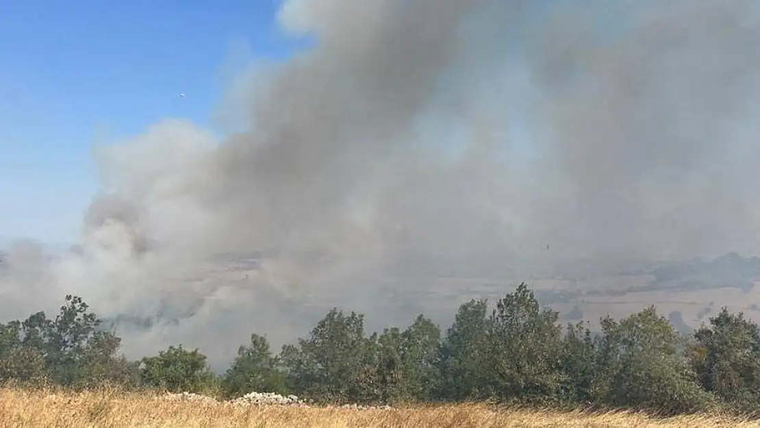 Korkutan arazi yangını, ekiplerce kontrol altına alındı