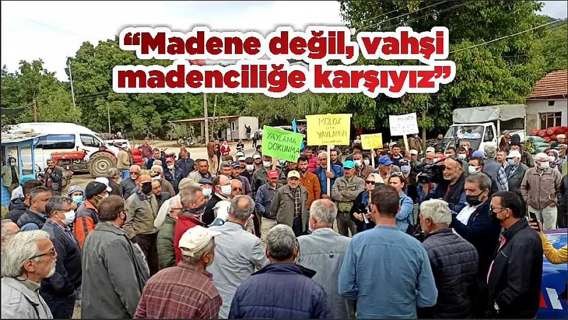 'Madene değil, vahşi madenciliğe karşıyız'