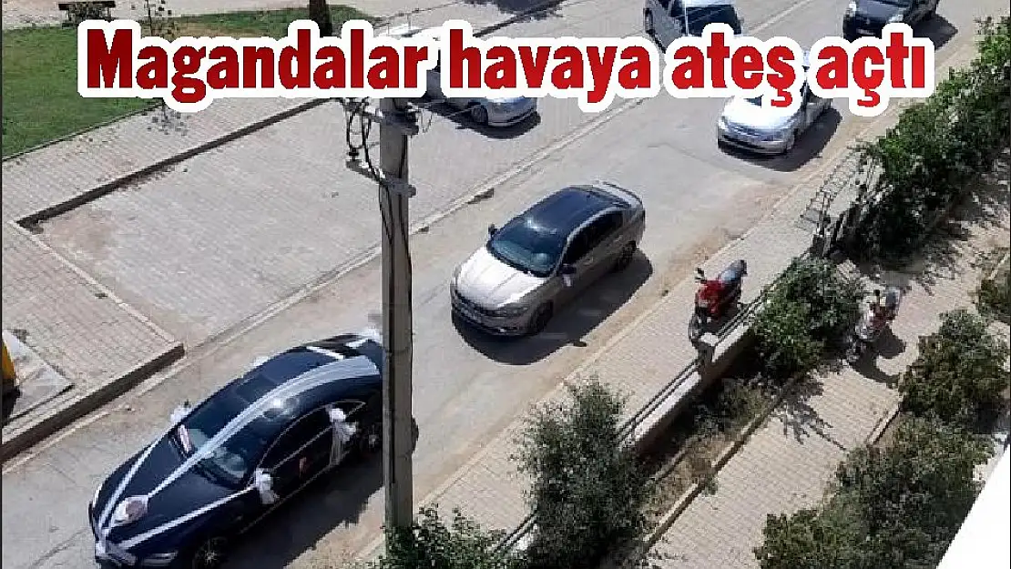 Magandalar  havaya ateş açtı