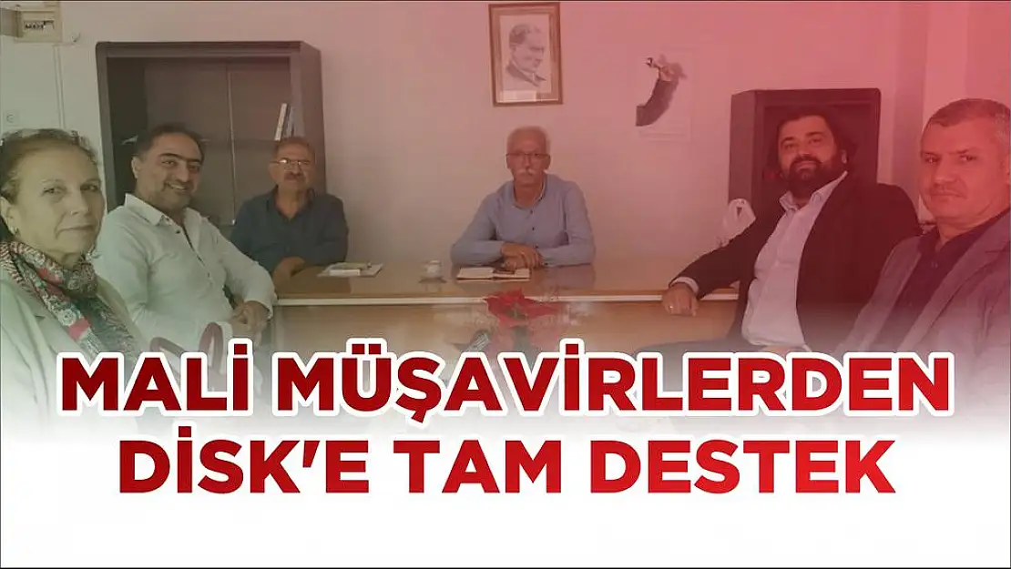 MALİ MÜŞAVİRLERDEN DİSK'E TAM DESTEK