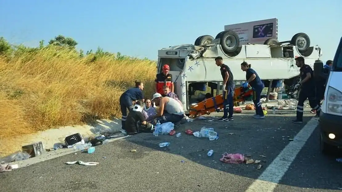 Manisa Soma’da tarım işçileri kaza yaptı