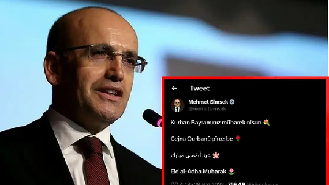 Mehmet Şimşek Kürtçe bayram kutladı