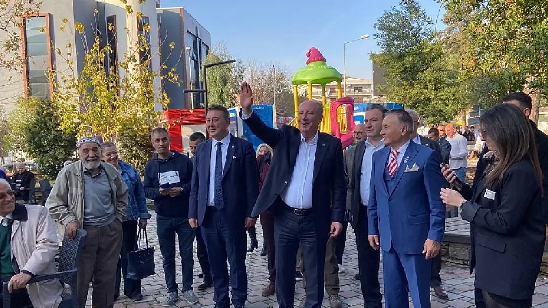Memleket Partisi Genel Başkanı İnce, partisinin Tire ilçe binasını hizmete açtı