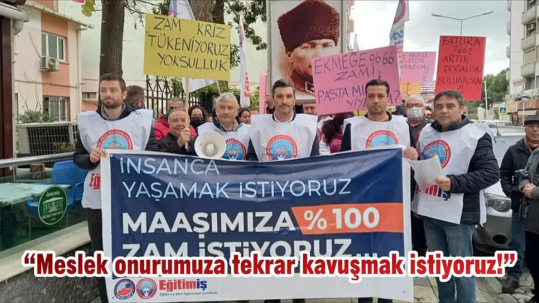 'Meslek onurumuza tekrar kavuşmak istiyoruz!'