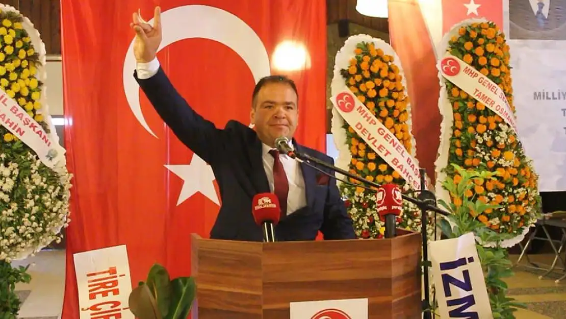 MHP Tire İlçe Kongresinde Arif Demirkan Yeniden Başkan Seçildi
