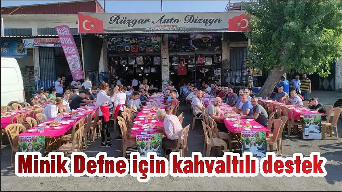 Minik Defne için kahvaltılı destek