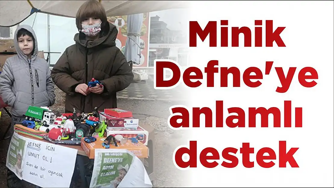 Minik Defne'ye anlamlı destek