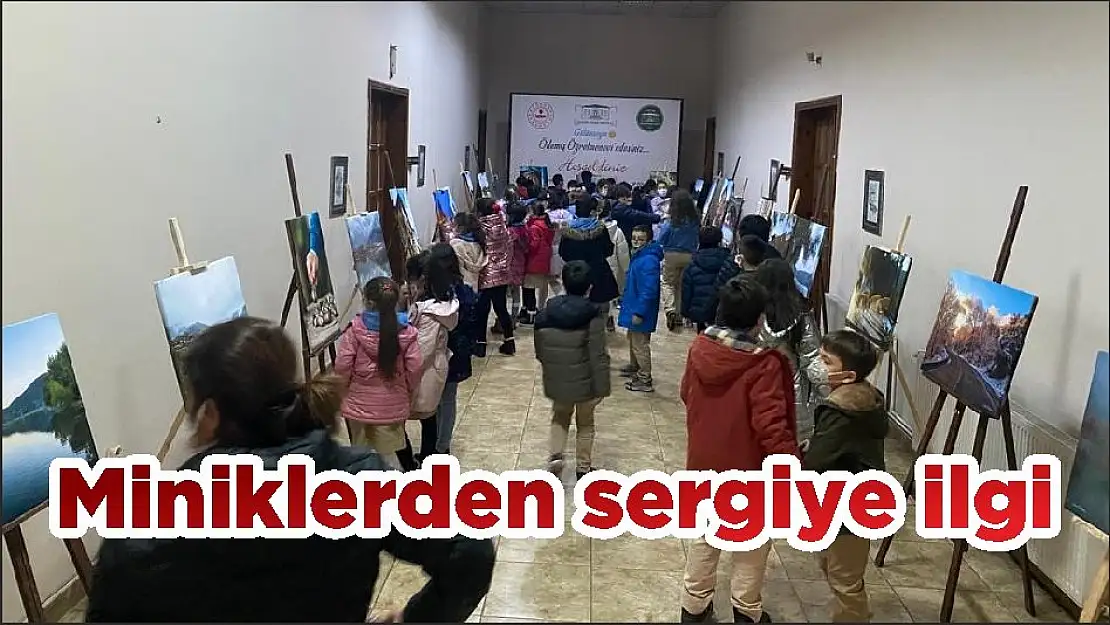 Miniklerden sergiye ilgi